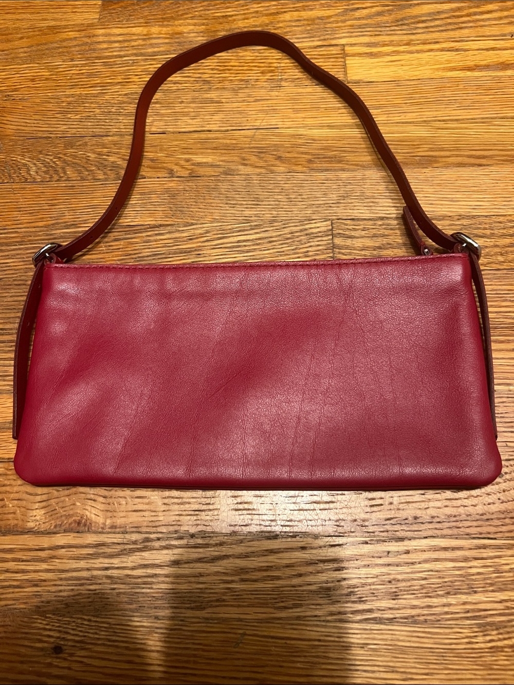 Madewell Red Leather Shoulder Bag